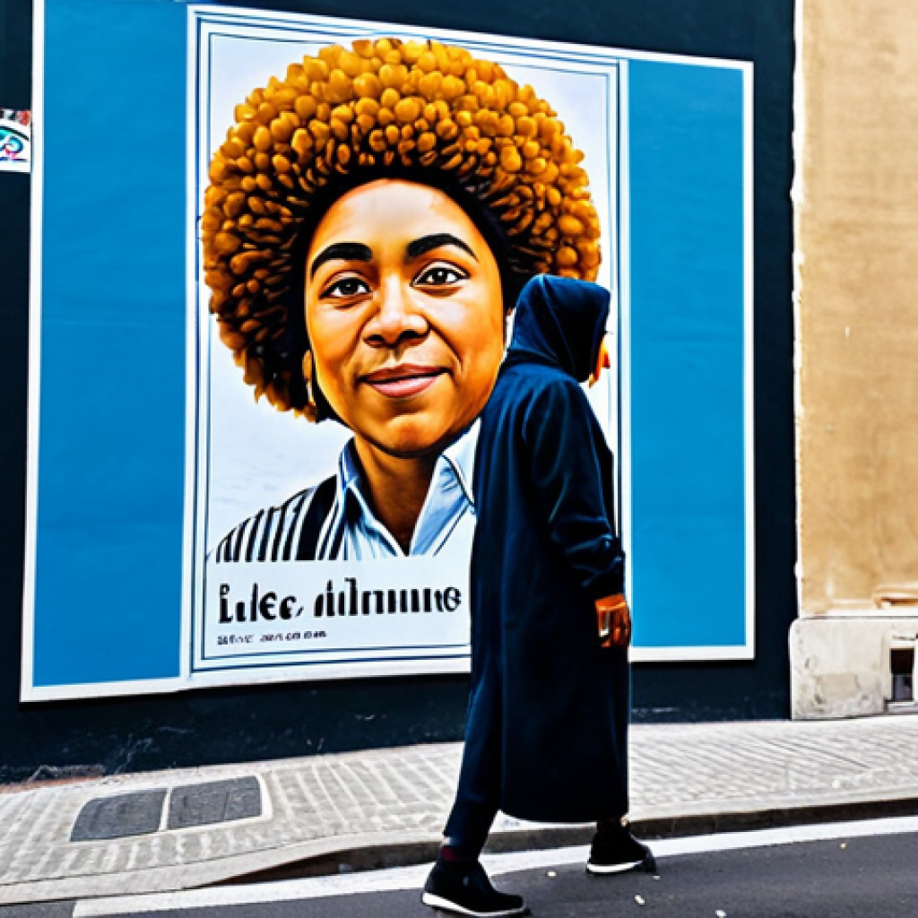 Urban Art Dialogue**

A professional artist, fully clothed in modest street wear, thoughtfully observes a large, vibrant mural in a Parisian neighborhood. The mural reflects the community's diversity and history, safe for work, appropriate content, perfect anatomy, natural proportions, family-friendly, high quality, professional photography.

**