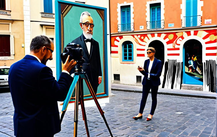벽화여행 도시 재생과 벽화 - Mural & Community**

"A vibrant mural depicting local history and community values in a Parisian nei...